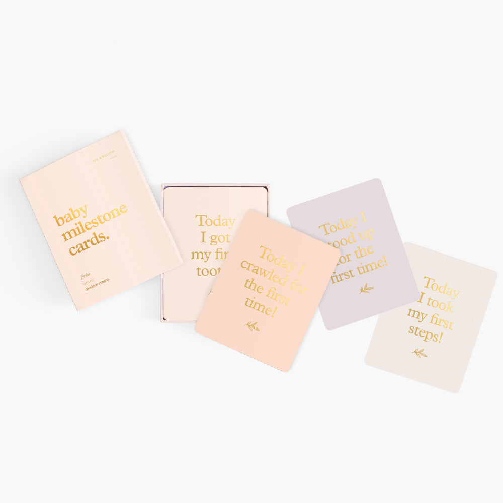 Baby Milestone Cards - Cream