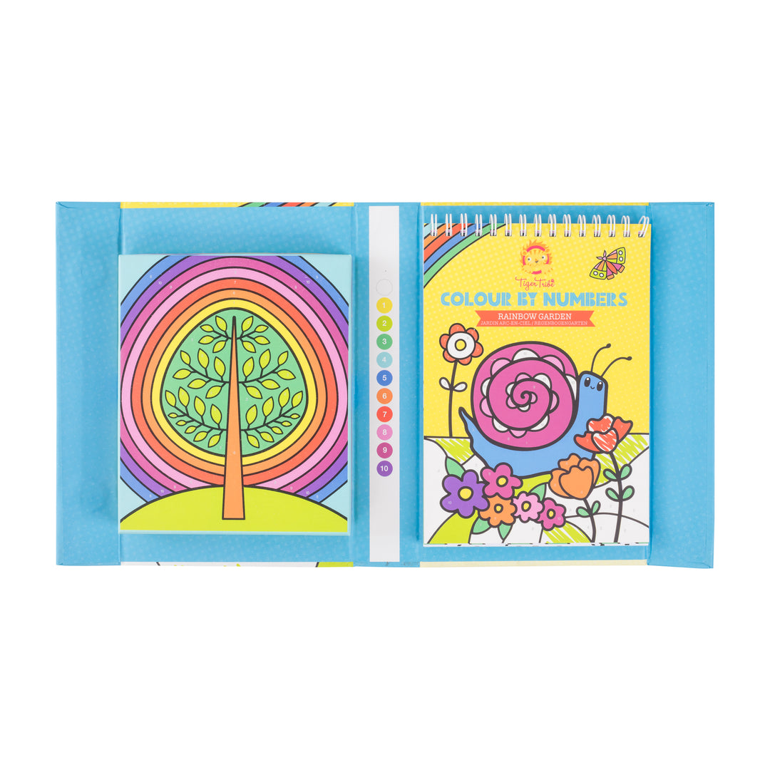 Colour by Numbers - Rainbow Garden
