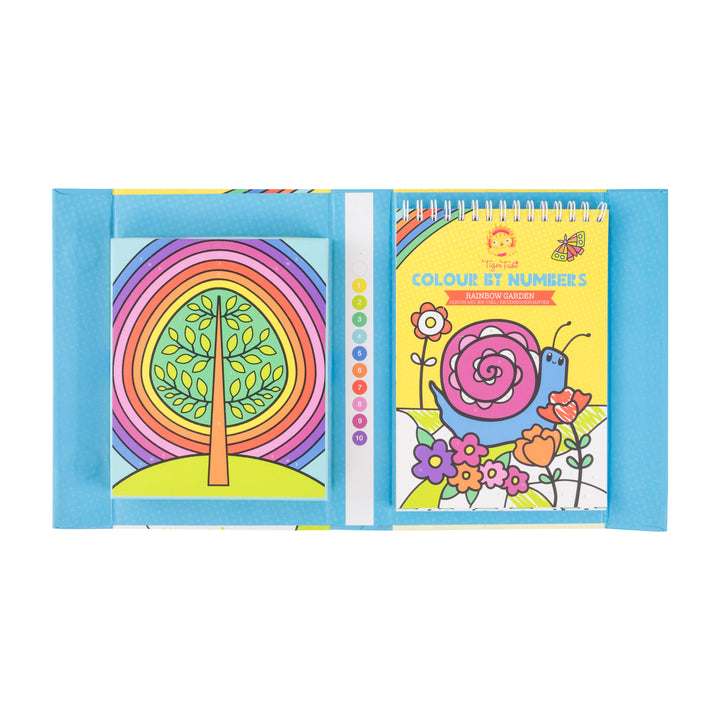 Colour by Numbers - Rainbow Garden