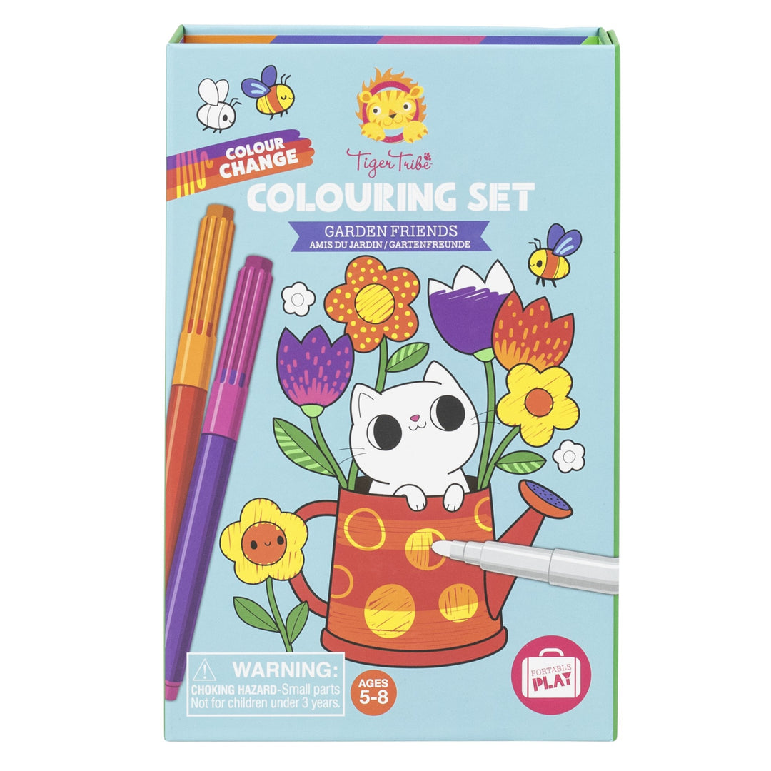 Colour Change Colouring Set - Garden Friends