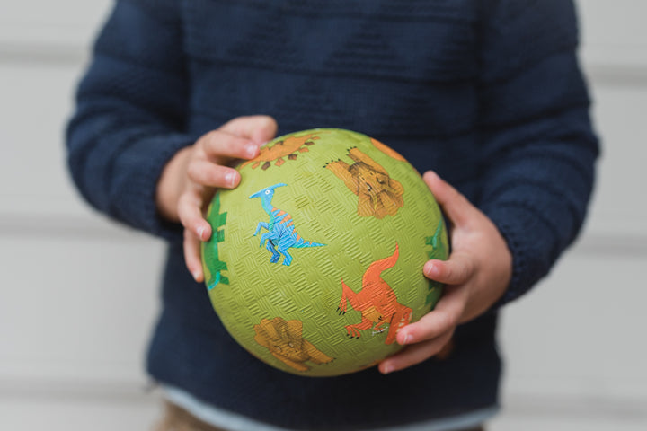 5 Inch Playground Ball - Dinosaurs Green