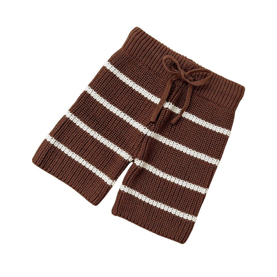 Ziggy Lou - Cropped Pants | Chocolate Stripe