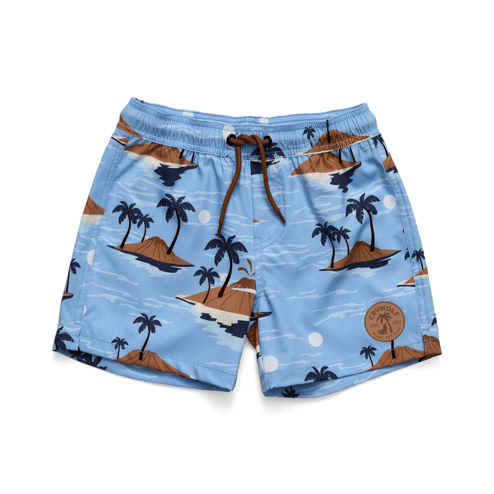 Crywolf Board Shorts - Blue Lost Island