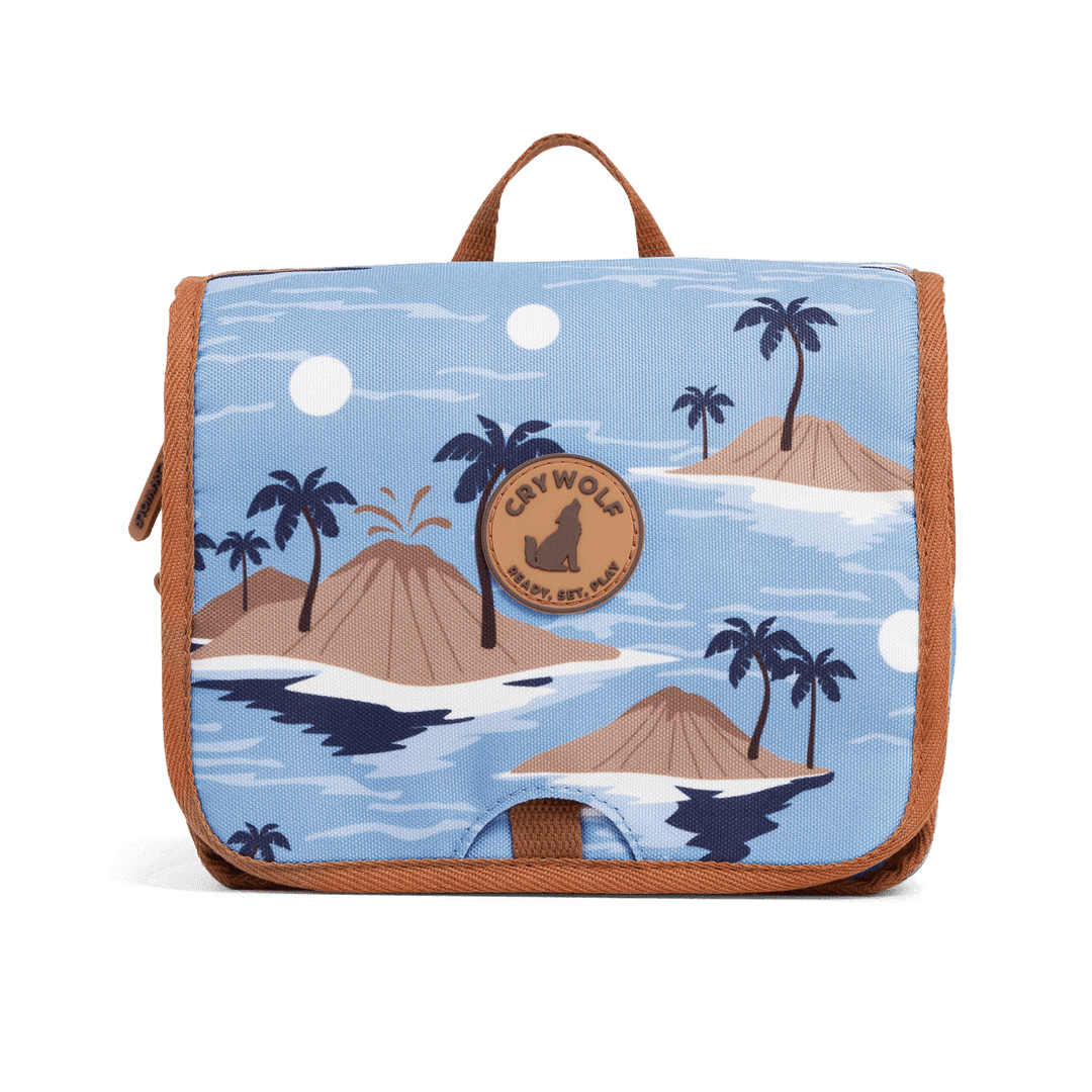 Crywolf Cosmetic Bag - Blue Lost Island