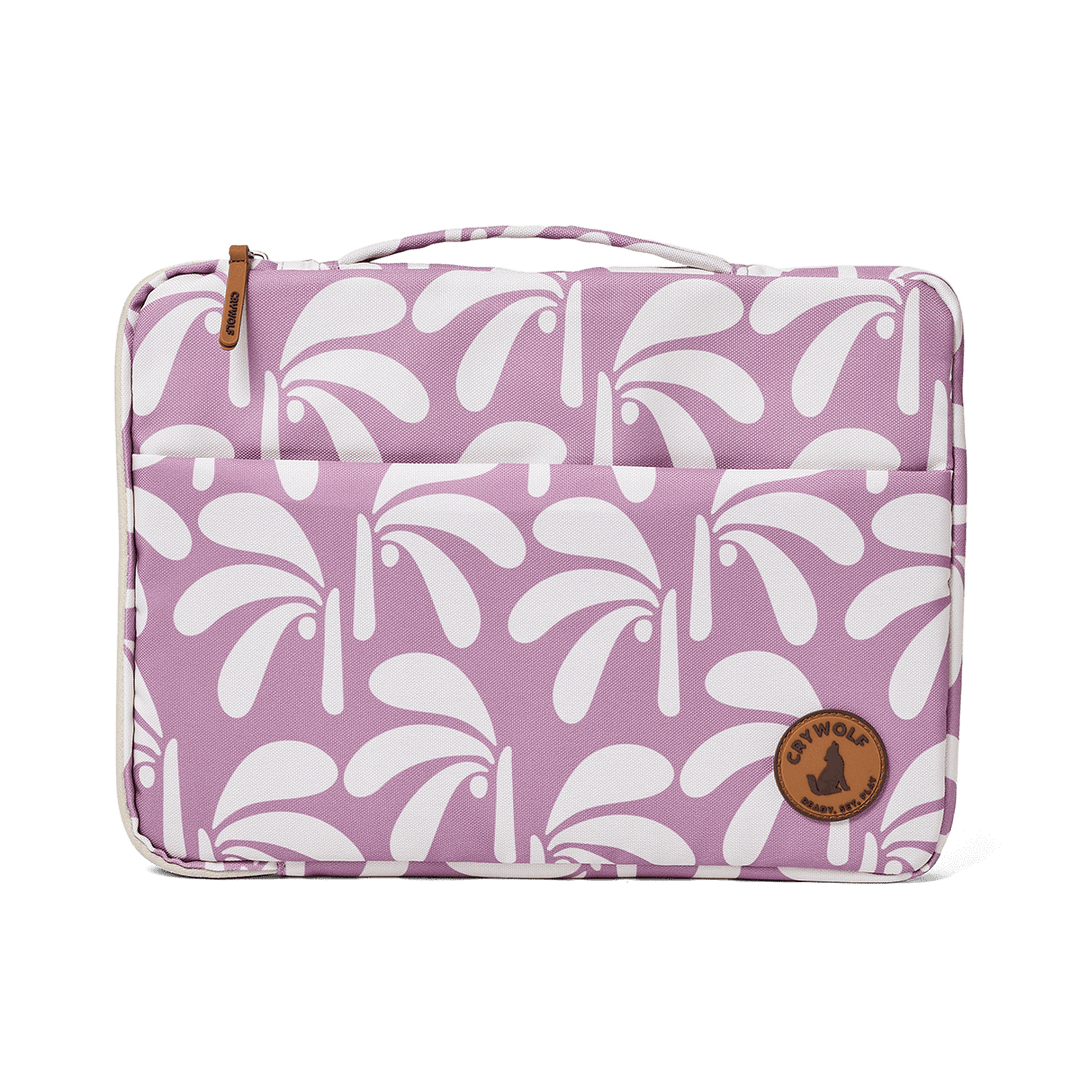 Crywolf Laptop Sleeve 13" - Lilac Palms