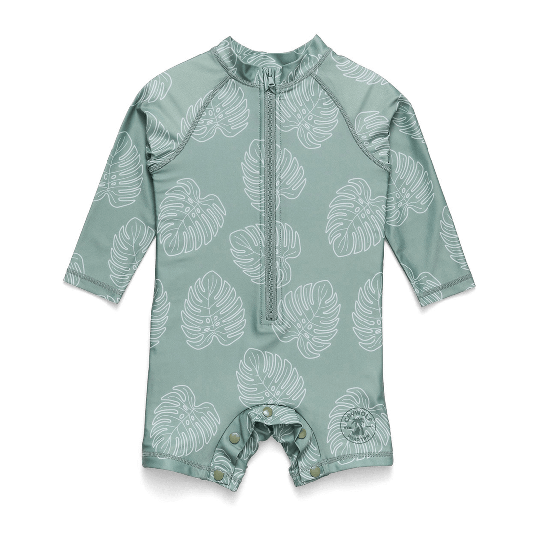 Crywolf Rash Suit - Jade Monstera