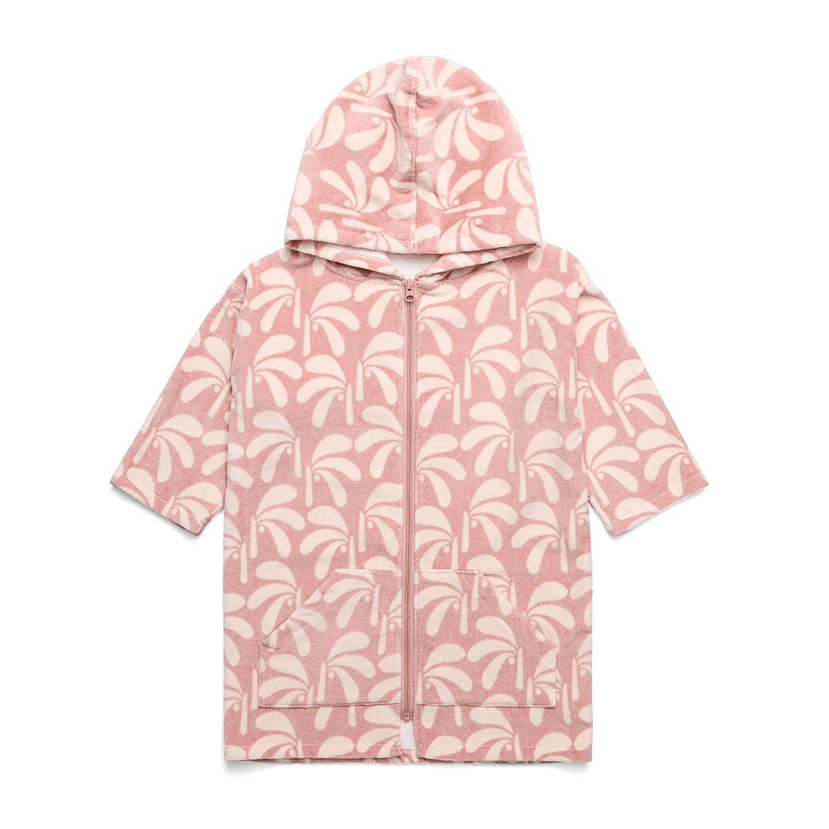 Crywolf Everywhere Zip-Up Towel - Blush Palms