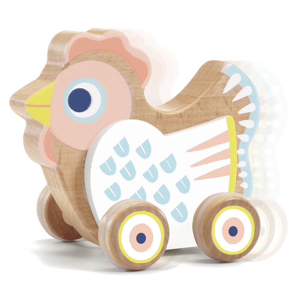 Djeco - BabySing Hen on Wheels