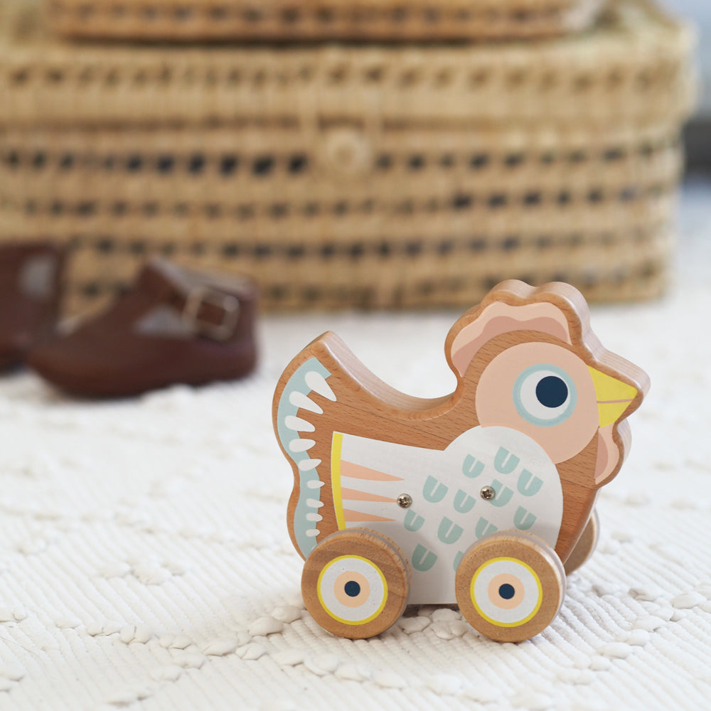 Djeco - BabySing Hen on Wheels