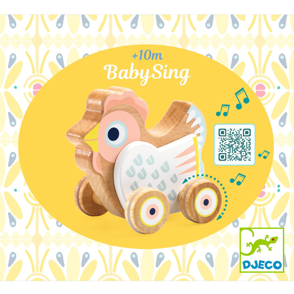 Djeco - BabySing Hen on Wheels