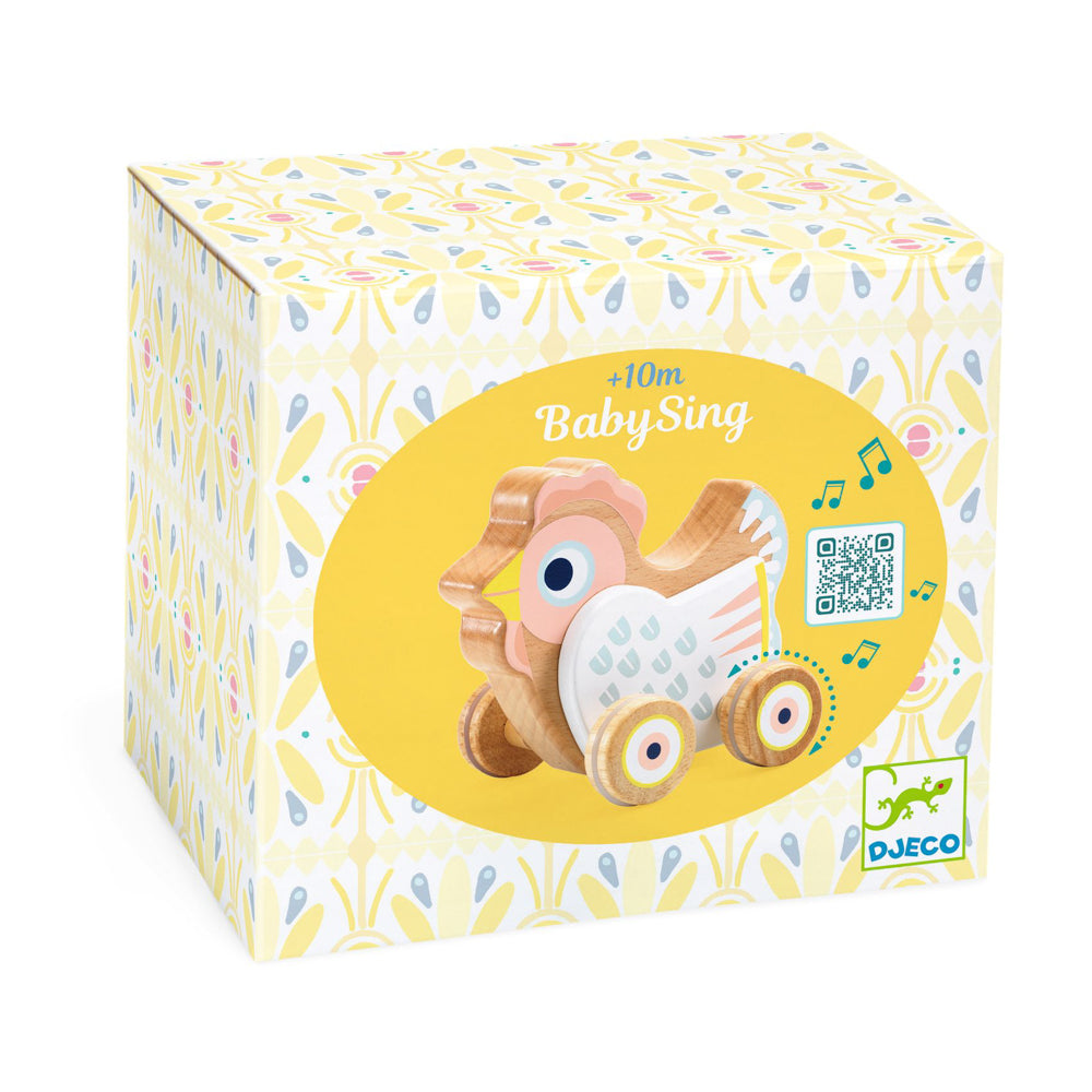 Djeco - BabySing Hen on Wheels