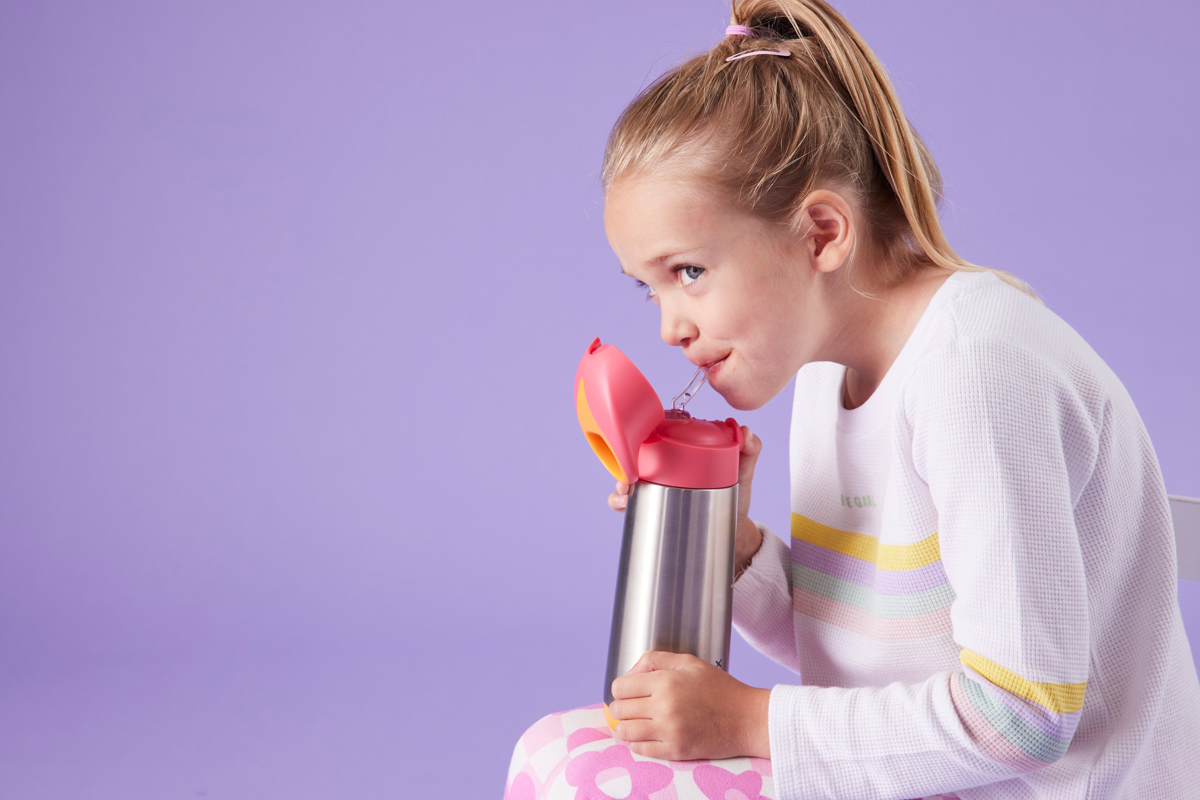 Insulated Drink Bottle 500ml - Strawberry Shake