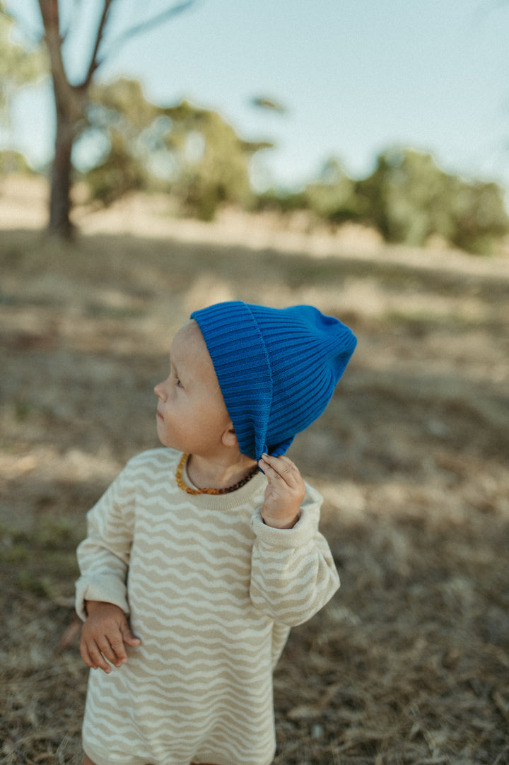 Grown Organic Pixie Beanie - Cobalt