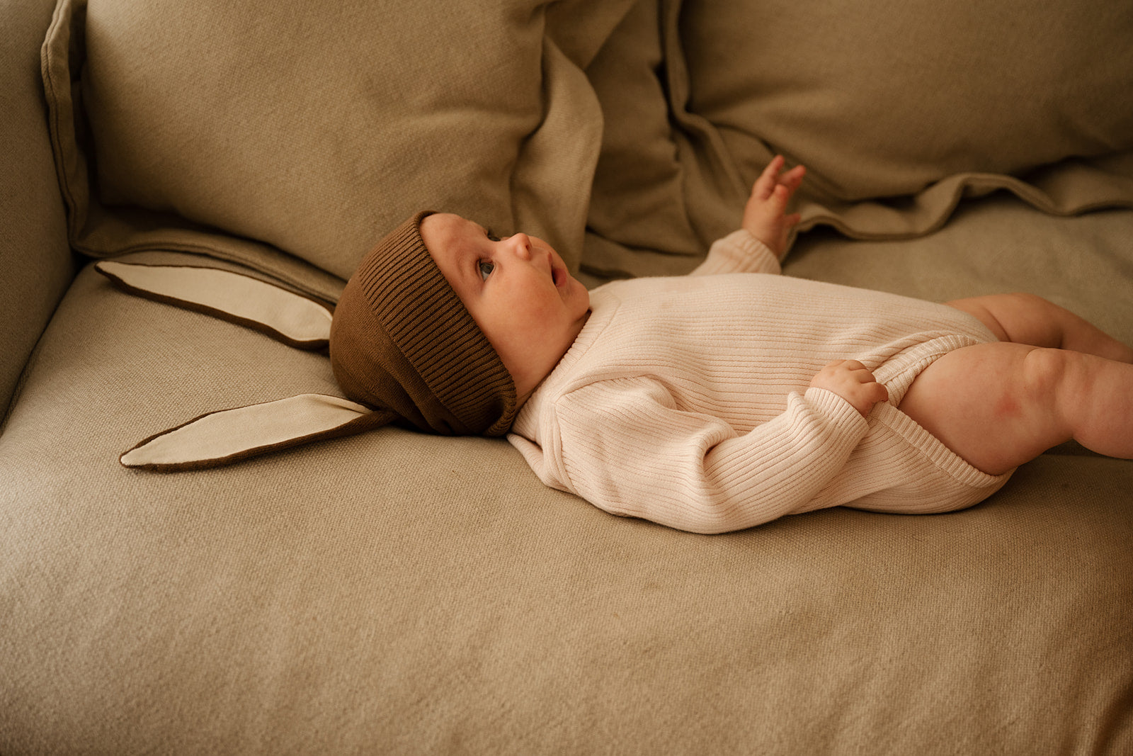Grown Bunny Beanie - Espresso