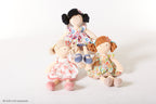 Lilac Flower Kid Doll with Black Hair