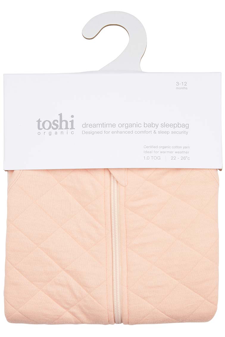 Toshi Dreamtime Organic Sleeveless Sleep Bag - Blush