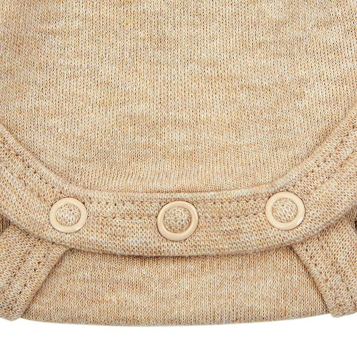 Toshi Organic Long Sleeve Bodysuit - Dreamtime / Camel