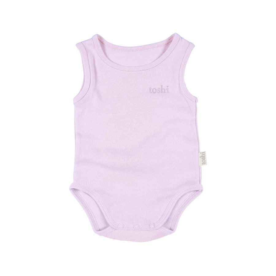 Toshi Dreamtime Organic Singlet Onesie - Lavender