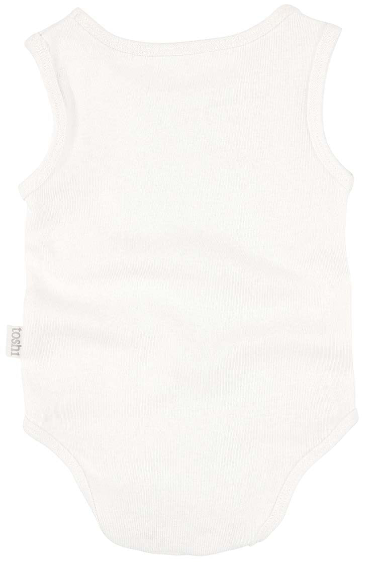 Toshi Organic Onesie Singlet - Cream