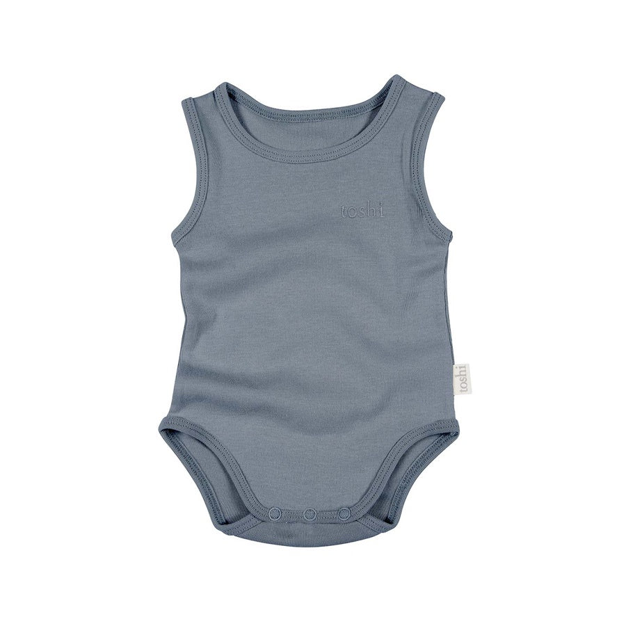 Toshi Dreamtime Organic Singlet Onesie - Moonlight