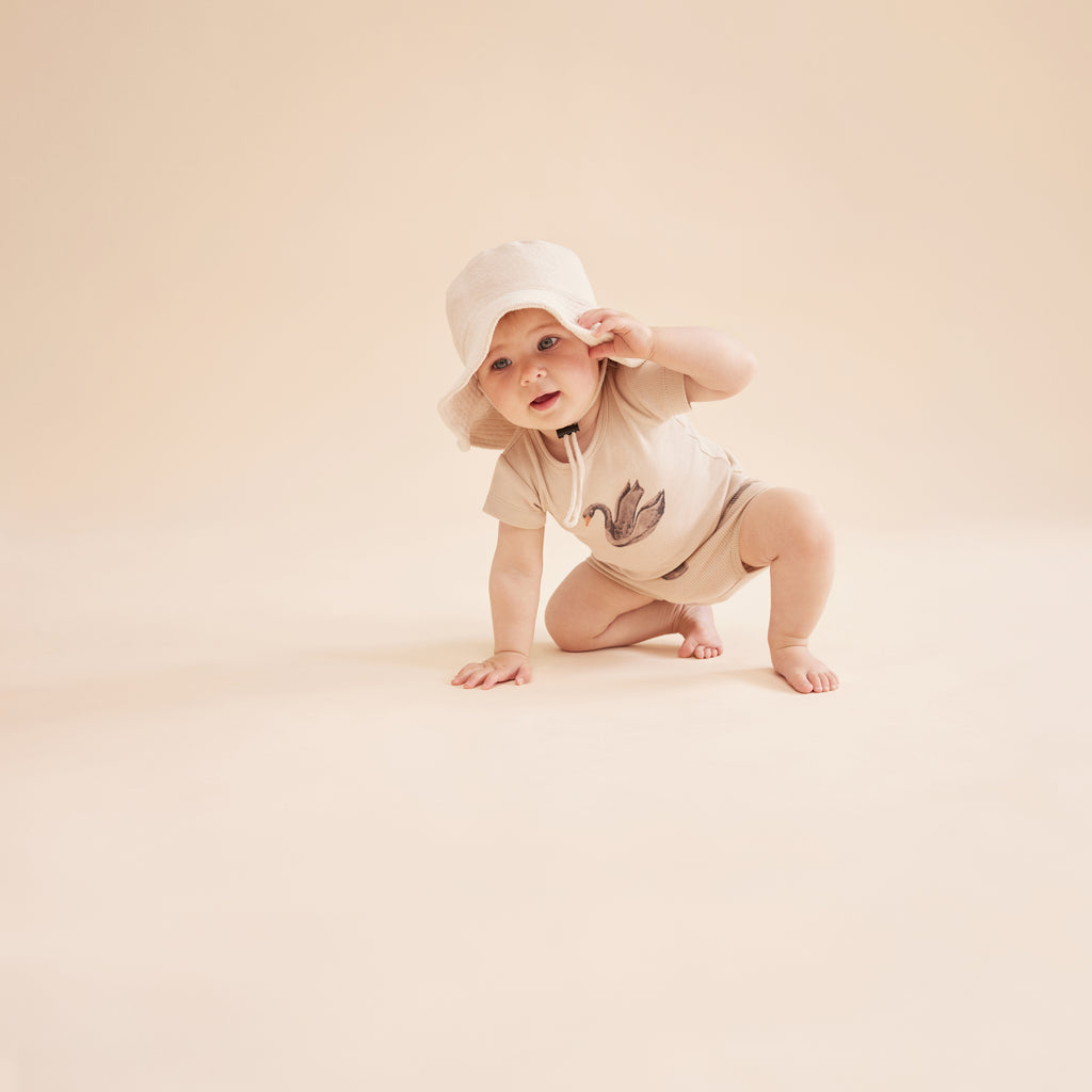 Organic Rib Tee - Little Swan