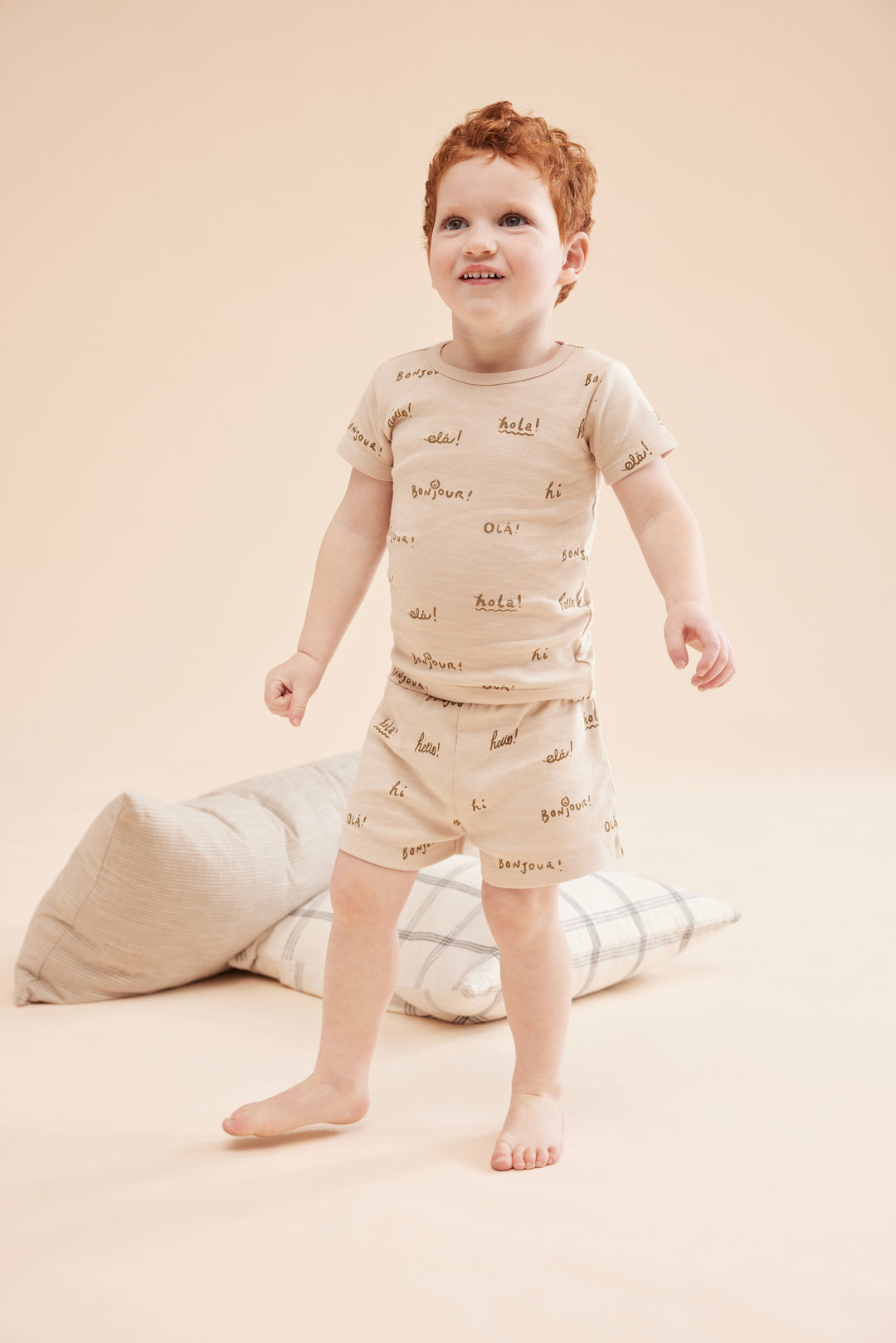 Wilson & Frenchy Organic Rib Short Sleeve Pyjamas - Bonjour