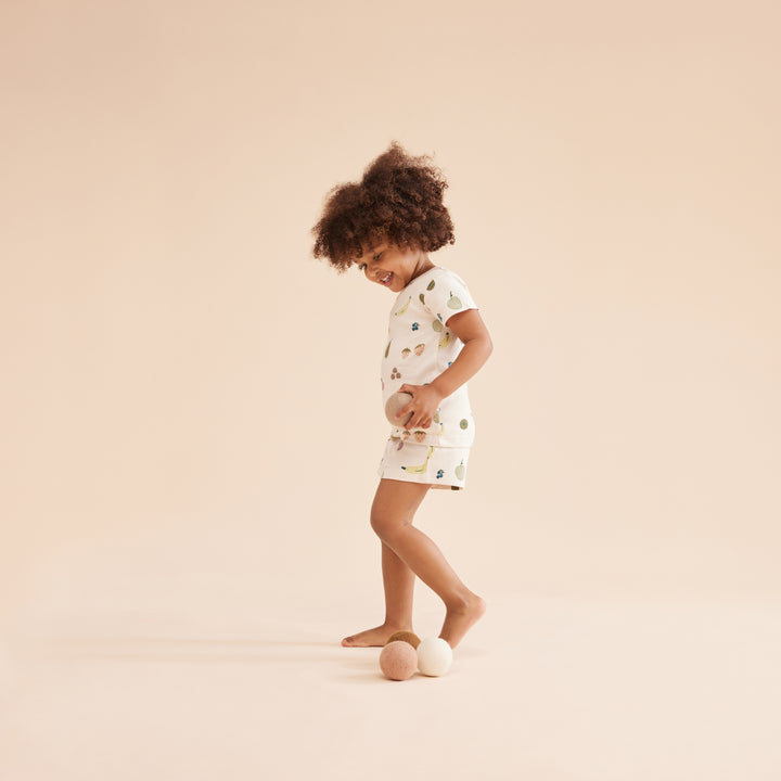 Wilson & Frenchy Organic Rib Short Sleeve Pyjamas - Fruity