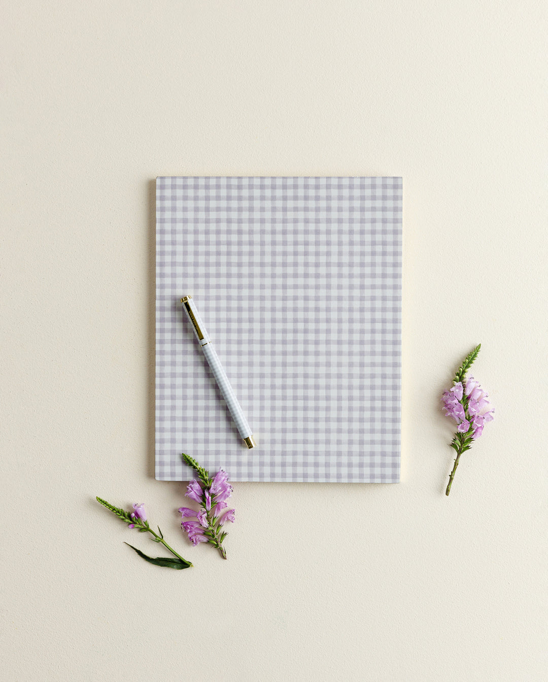 Emma Kate Co. Notebook | Grande | Lilac Gingham