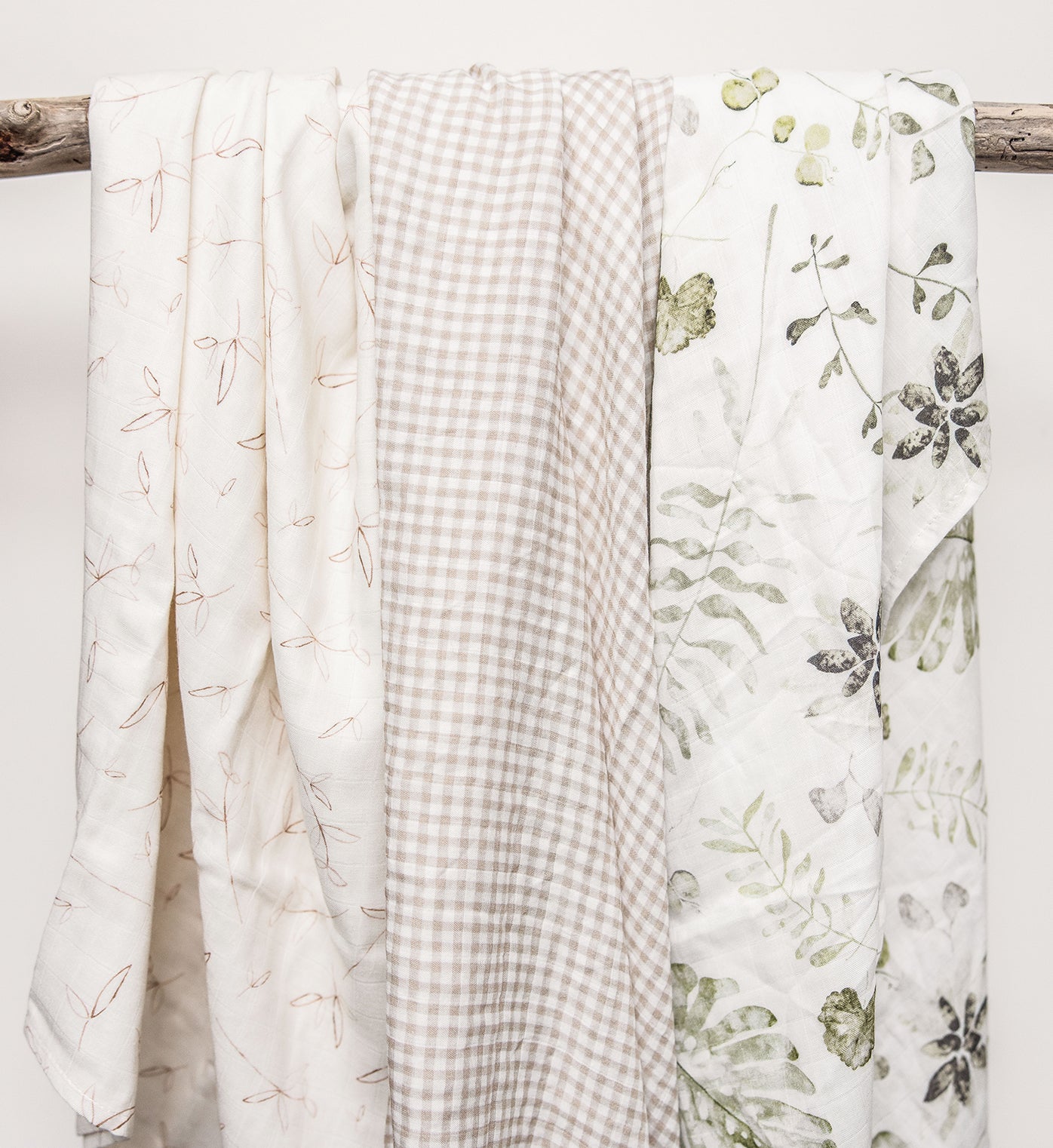 Baby Swaddle - Cocoa Gingham