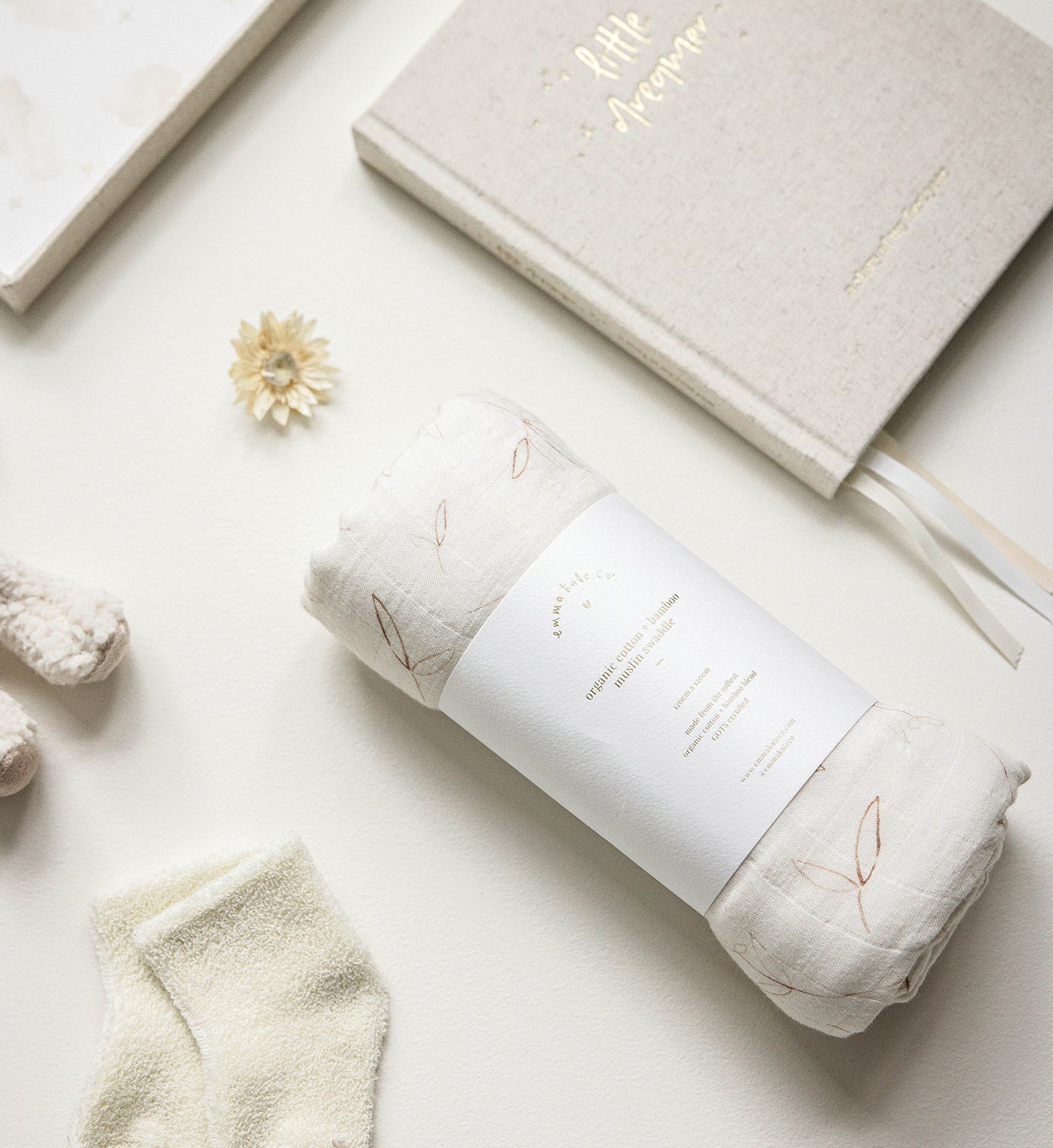 Baby Swaddle - Olive Branch