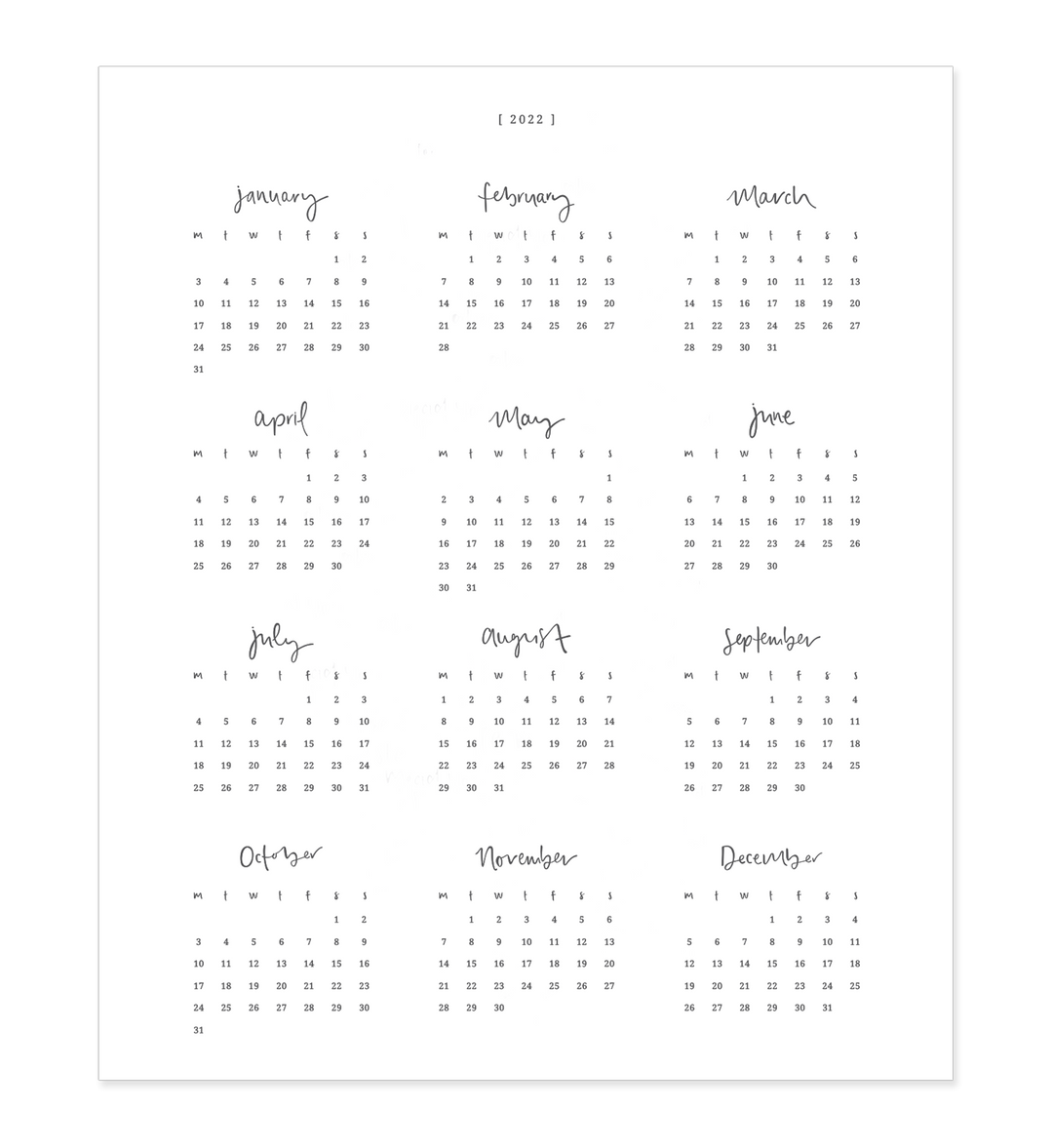 Emma Kate Co. 2022 Planner | Weekly | Horizontal | Oat