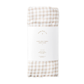 Baby Swaddle - Cocoa Gingham