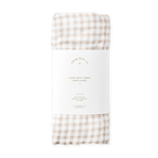 Baby Swaddle - Cocoa Gingham