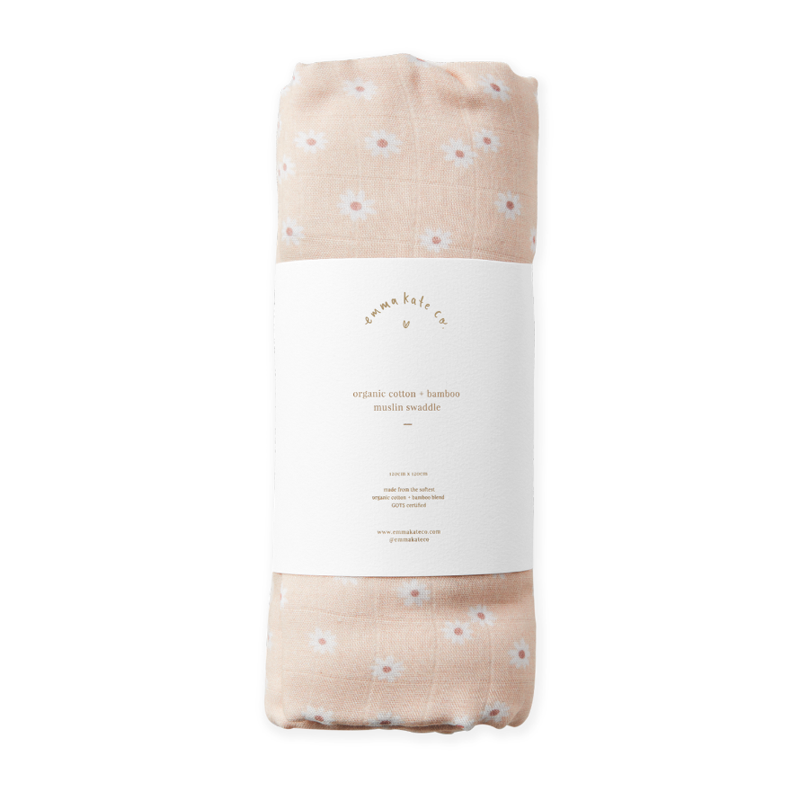 Emma Kate Co. Baby Swaddle - Daisies