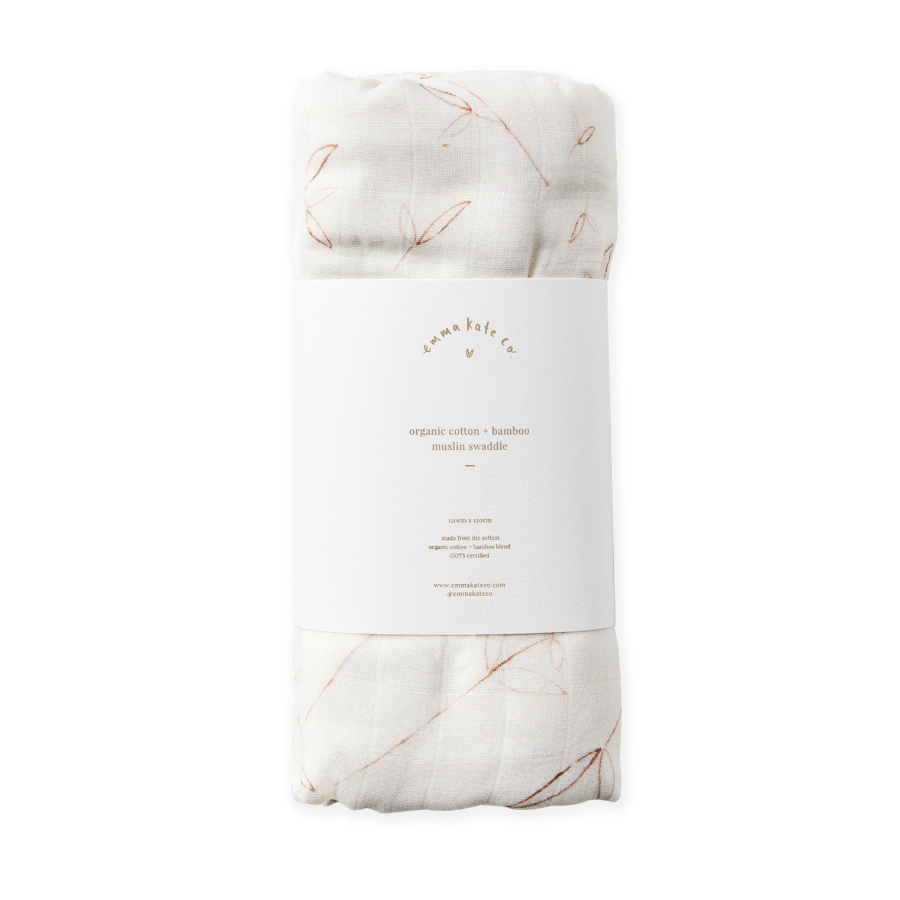 Baby Swaddle - Olive Branch