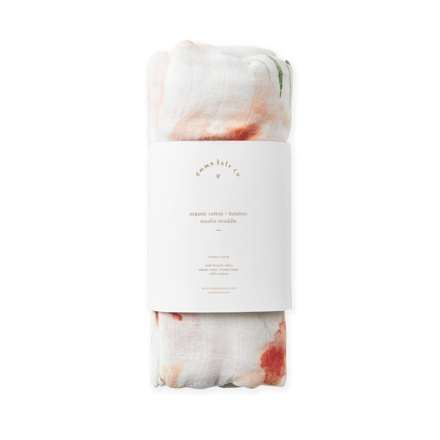 Baby Swaddle - Peony