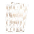 Word Stickers | The Essentials | Champagne Gold | 2 Sheets
