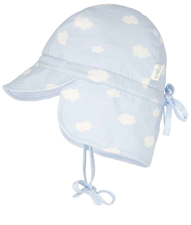 Toshi Bambini Flap Cap - Clouds