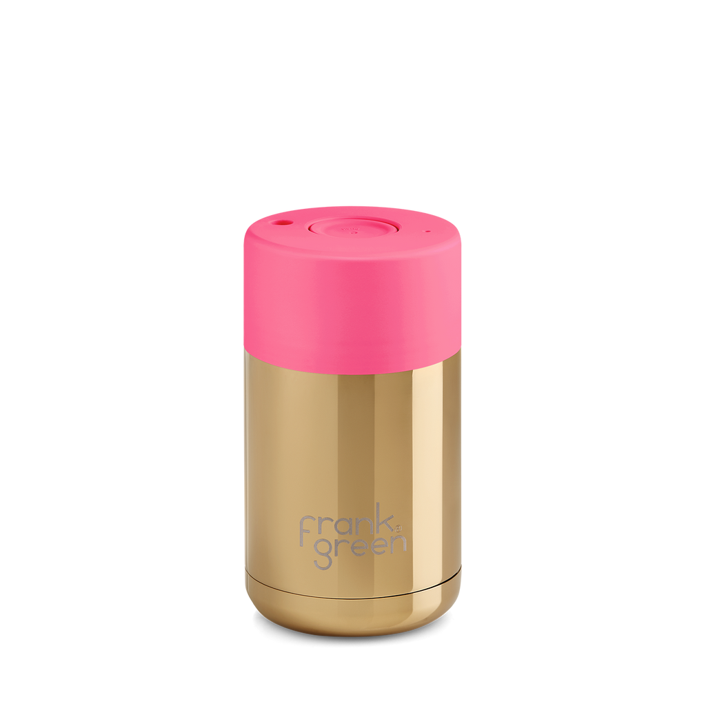 Reusable Cup 295ml - Gold/Neon Pink