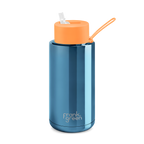 Drink Bottle 1L - Blue/Neon Orange