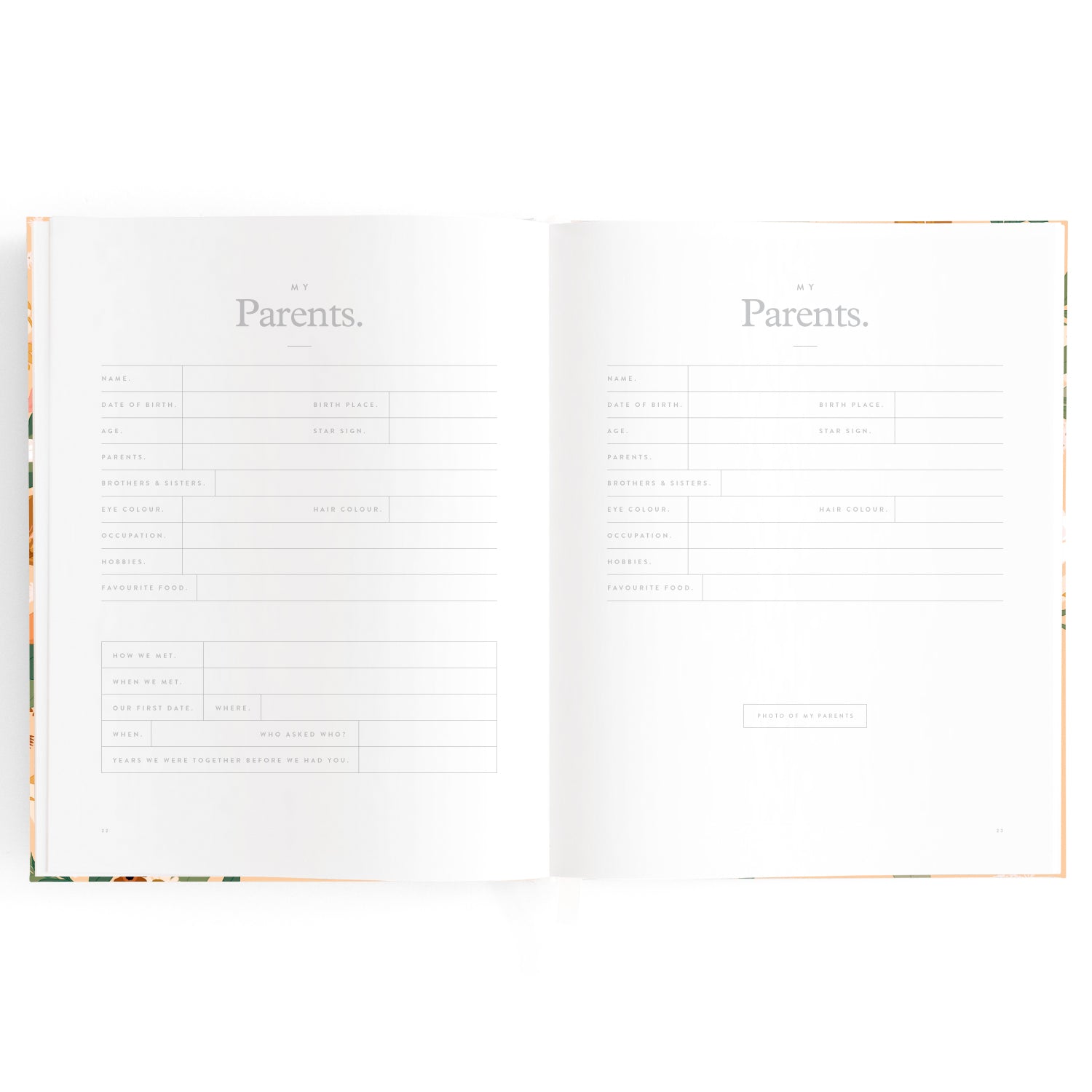 Fox & Fallow Baby Book - Floral