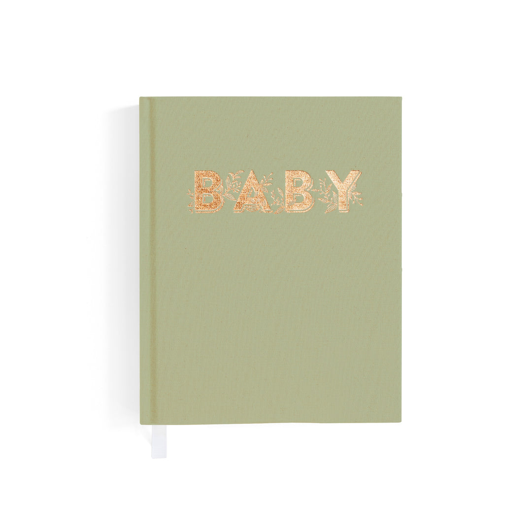 Fox & Fallow Mini Baby Book - Sage