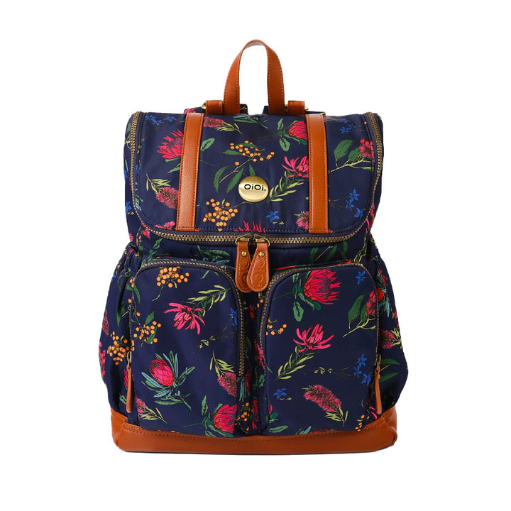 OiOi Nappy Backpack - Floral Botanical