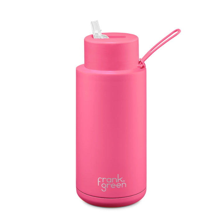 Frank Green Drink Bottle 1L - Neon Pink
