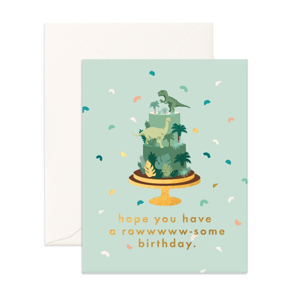 Raw-Some Birthday Greeting Card