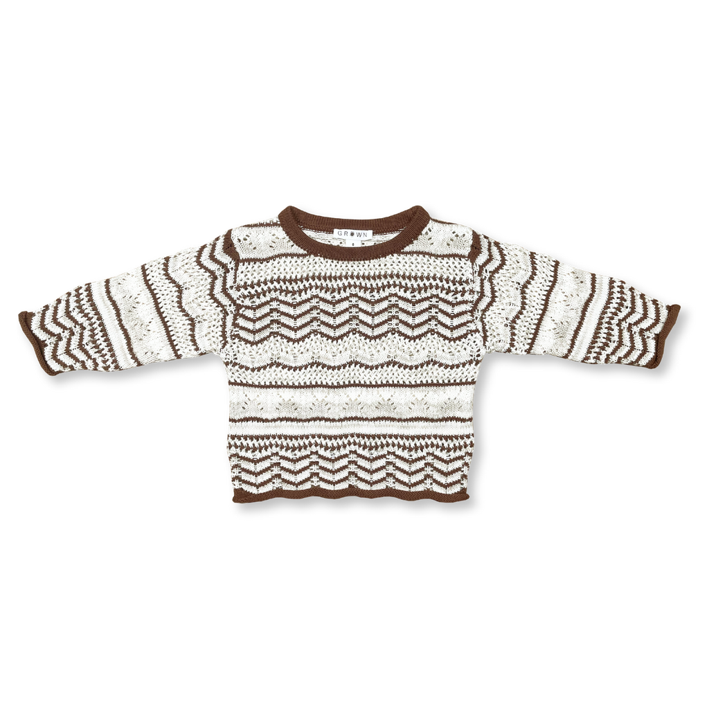 Grown Crotched Pull Over - Choc Latte