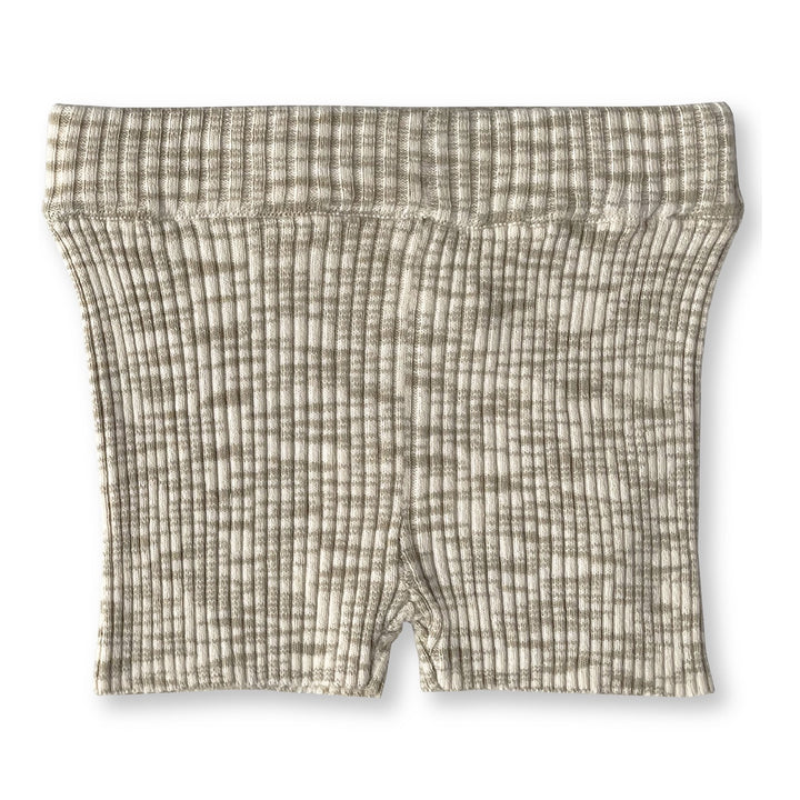 Grown Ribbed Bike Short - Latte