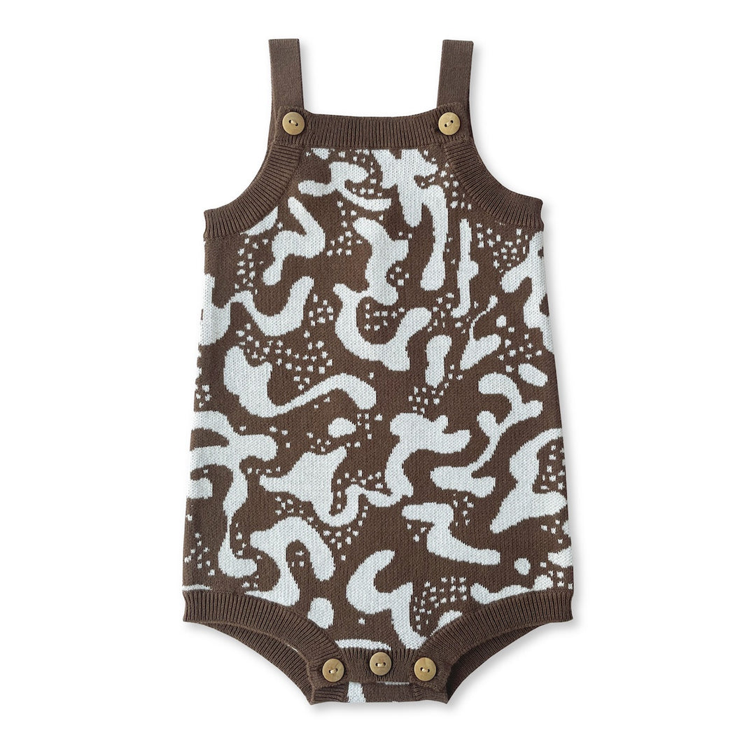 Grown Splash Romper - Chocolate