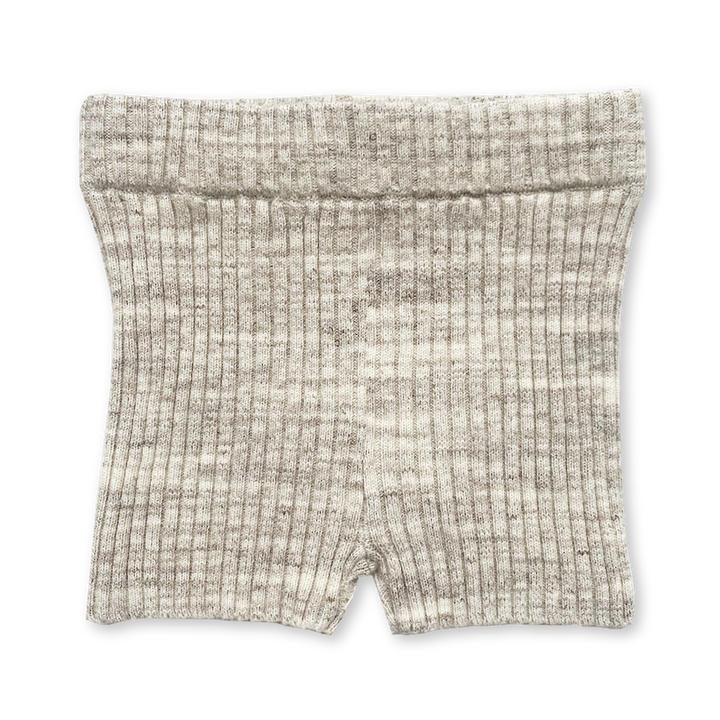 Grown Ladies Ribbed Bike Shorts - Wheat