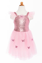 Pink Sequins Butterfly Dress & Wings - Size 5-7
